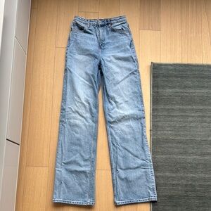 Reformation Straight Leg Blue Jeans